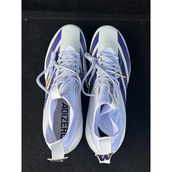 Adidas SM Adizero Electric Washington Huskies Team Issue Cleats, JQ6563 Sz 14 main image 8